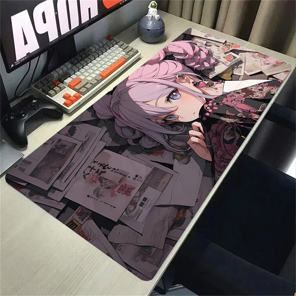 

Anime girl rubber mouse pad, cute anti-slip platform mat, kawaii large game Mousepad game console HD printingrug game keyboard