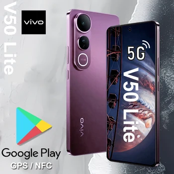Smartfon VIVO V50Lite 5G z funkcją NFC/rozpoznawaniem twarzy/pamięcią 12GB+512GB/długą żywotnością baterii 6500mAh, telefon komórkowy idealny w podróży.