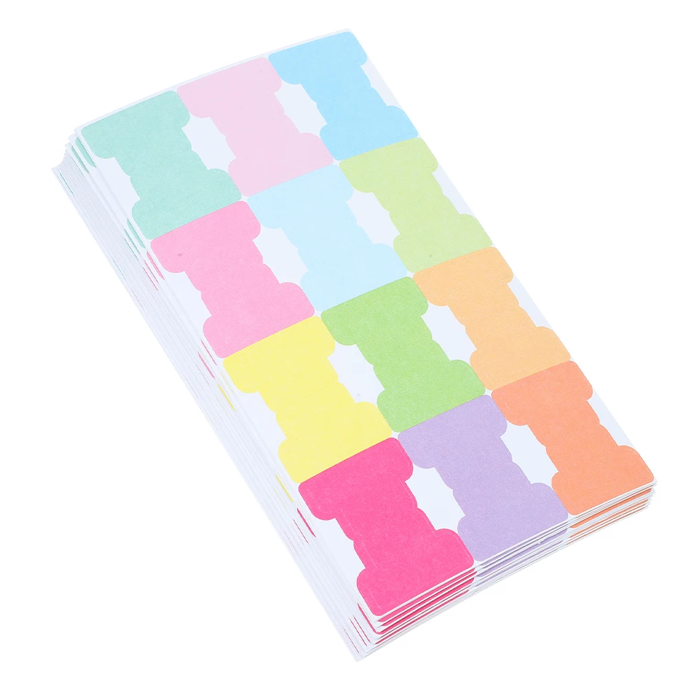 

24 Pages Notebook Bookmarks Colored Double Side Writable Sticky Index Labels Tear Resistant Page Markers Planner Month Tabs Self