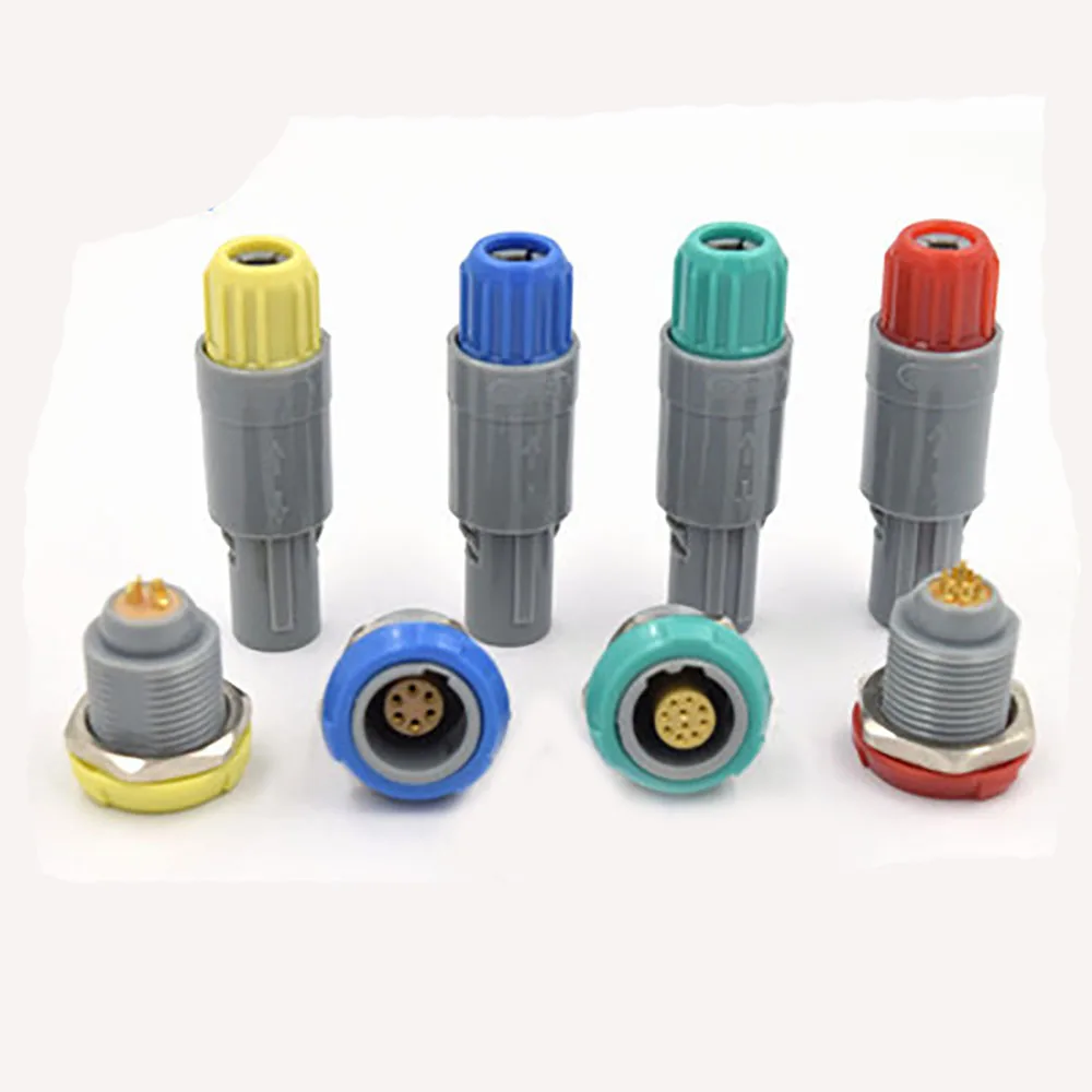 Free Shipping PAG PKG Male Female Compatible with Lemo Push Pull Self Locking Hold Connector