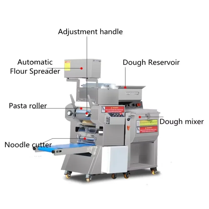 Chow Mein Noodle Making Machine Spaghetti Making Production Machine Commercial Pasta Maker Cutter