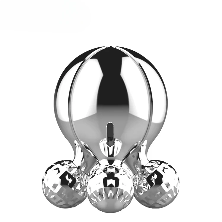 

360 Rotation Hand Held Four Rollers Spherical Arm Neck Back v Shape 3d Face Massager Roller