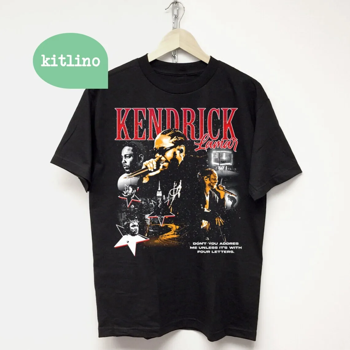 

Kendrick Lamar Музыкальная футболка с коротким рукавом V61964 Подарки для бойфренда Спортивная одежда Мужчины Новые топы Футболки с графикой Мужской топ