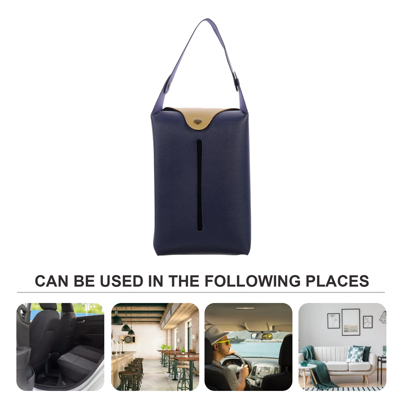 

Car Tissue Bag Napkin Holders Mounted Paper Household Case Boxes Travel Accessories