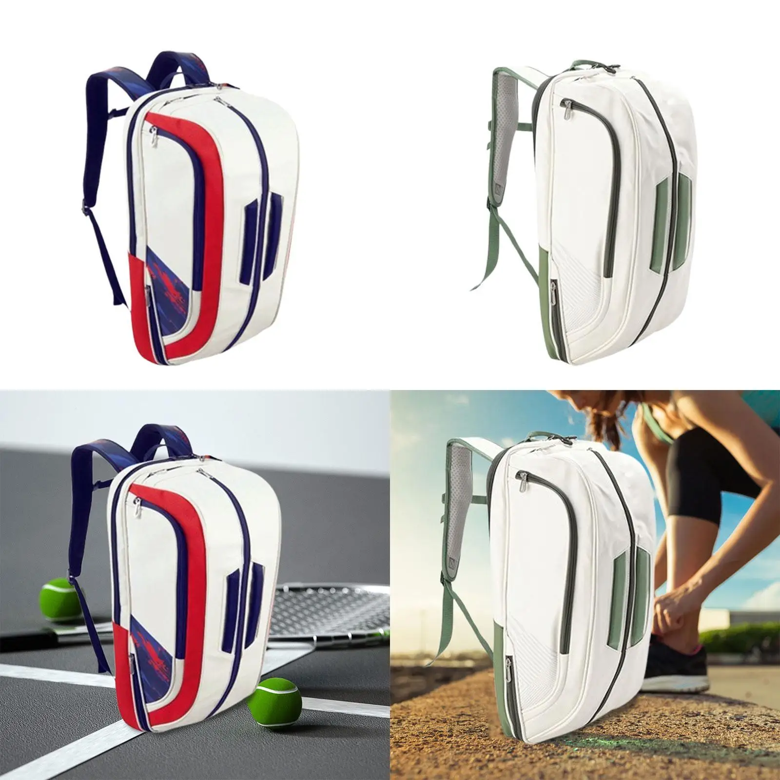 

Badminton Rackets Backpack for Men Women Gym Backpack Lightweight Professional with Shoe Compartment Sports Backpack