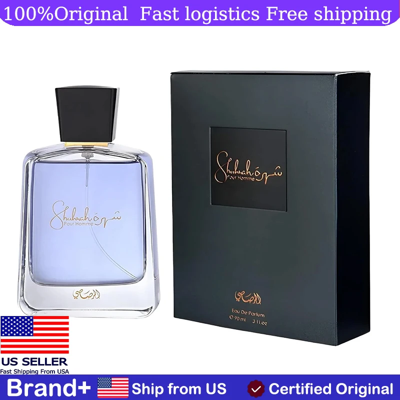 

RASASI Shuhrah Men Eau De Parfum 100ML with A Bold Long-Lasting Fragrance Natural Perfume Cologne Persistence Pheromone Portable