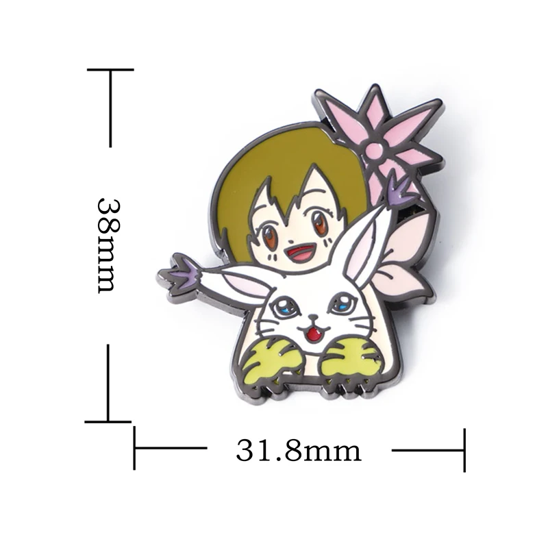 Japanese Digimon Anime Lapel Pins for Backpacks Manga Brooch Cute Enamel Pin Pines Metal Fashion Jewelry Accessories Gifts