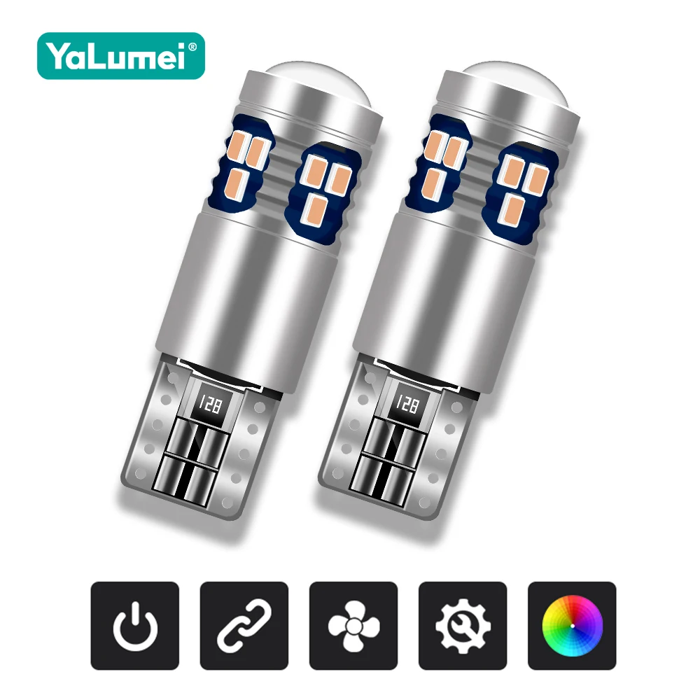 

For Car Parking Position Lights Interior Map Dome Light 12V Auto Clearance Width Lamps2PCS W5W T10 LED Bulbs Canbus Accessories