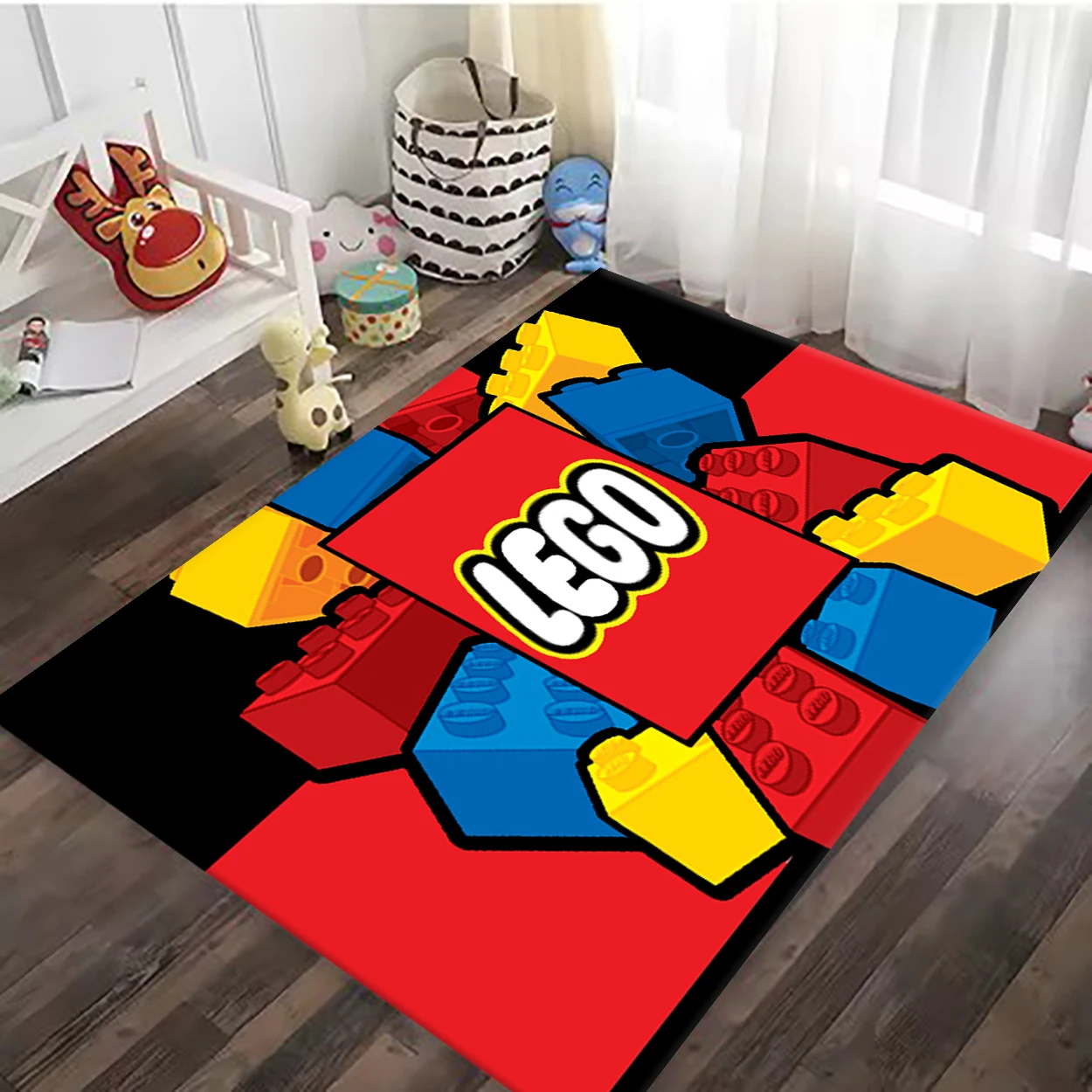 L-LEGOS Game Printed Carpets Non-slip Multi Function carpets Living Room Rugs Entrance Floor mats Home Kitchen Hallway Decor