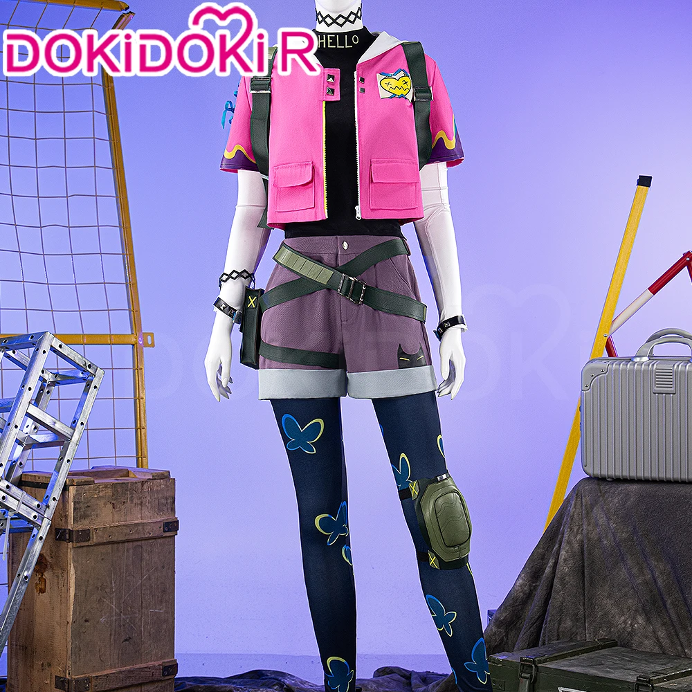متوفر في المخزون أزياء القرنفل التأثيرية لعبة تأثيري 【XS-3XL】DokiDoki-R القرنفل النساء الرجال زي حجم كبير عيد الميلاد #1