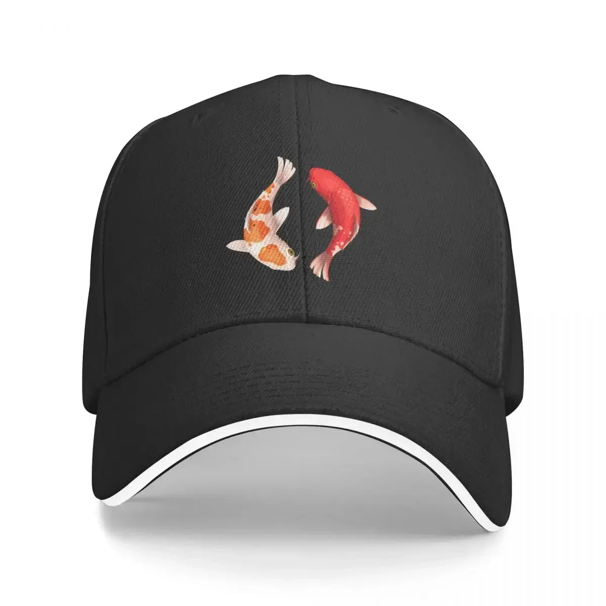 Japanese Koi Fish Carp Nishikigoi Fish Pond Japan Culture Baseball Cap Luxury Man Hat hiking hat  Women Men's