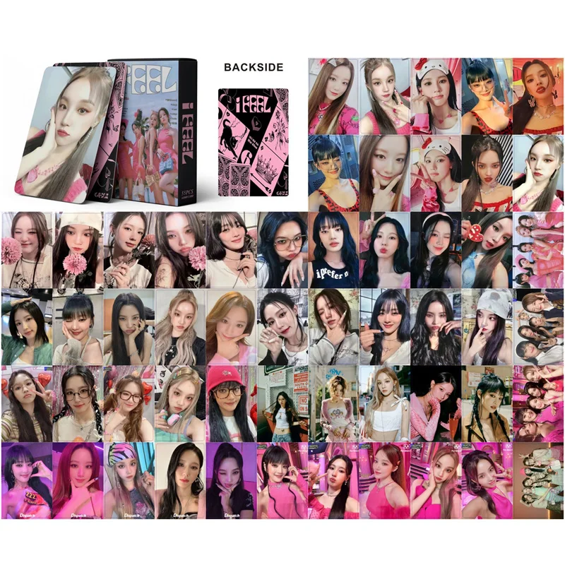 Imagem -04 - Kpop Gidle Novidades Album i Feel Photocards g I-dle Girls Lomo Cartões Postais Fãs Presente Coleção 55 Pcs Conjunto Alta Qualidade