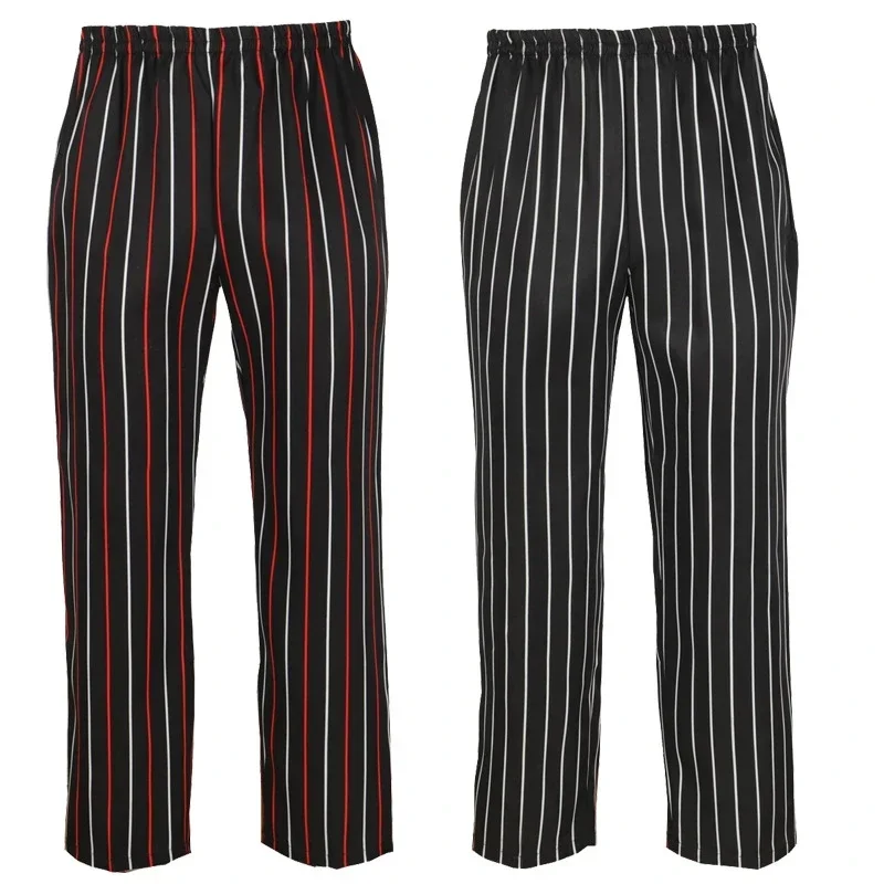 Pantalon de chef pour homme, cuisine de restaurant, unisexe, cuisinez nous-mêmes, léger, baggy fjgy