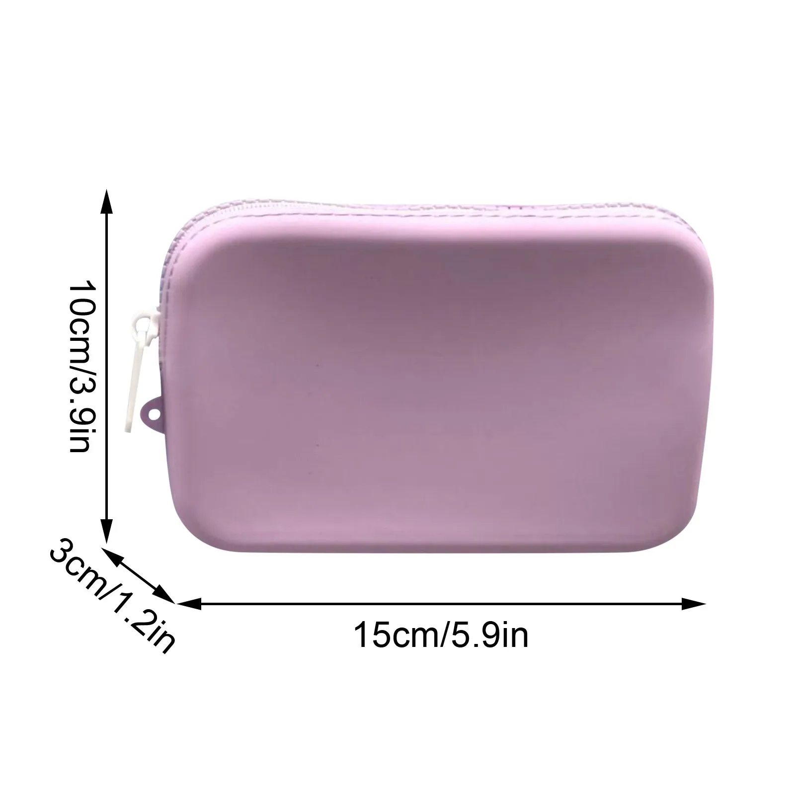 Borsa portaoggetti cosmetica piccola quadrata in silicone Porta pennelli per trucco da viaggio di grande capacità Organizzatore cosmetico portatile