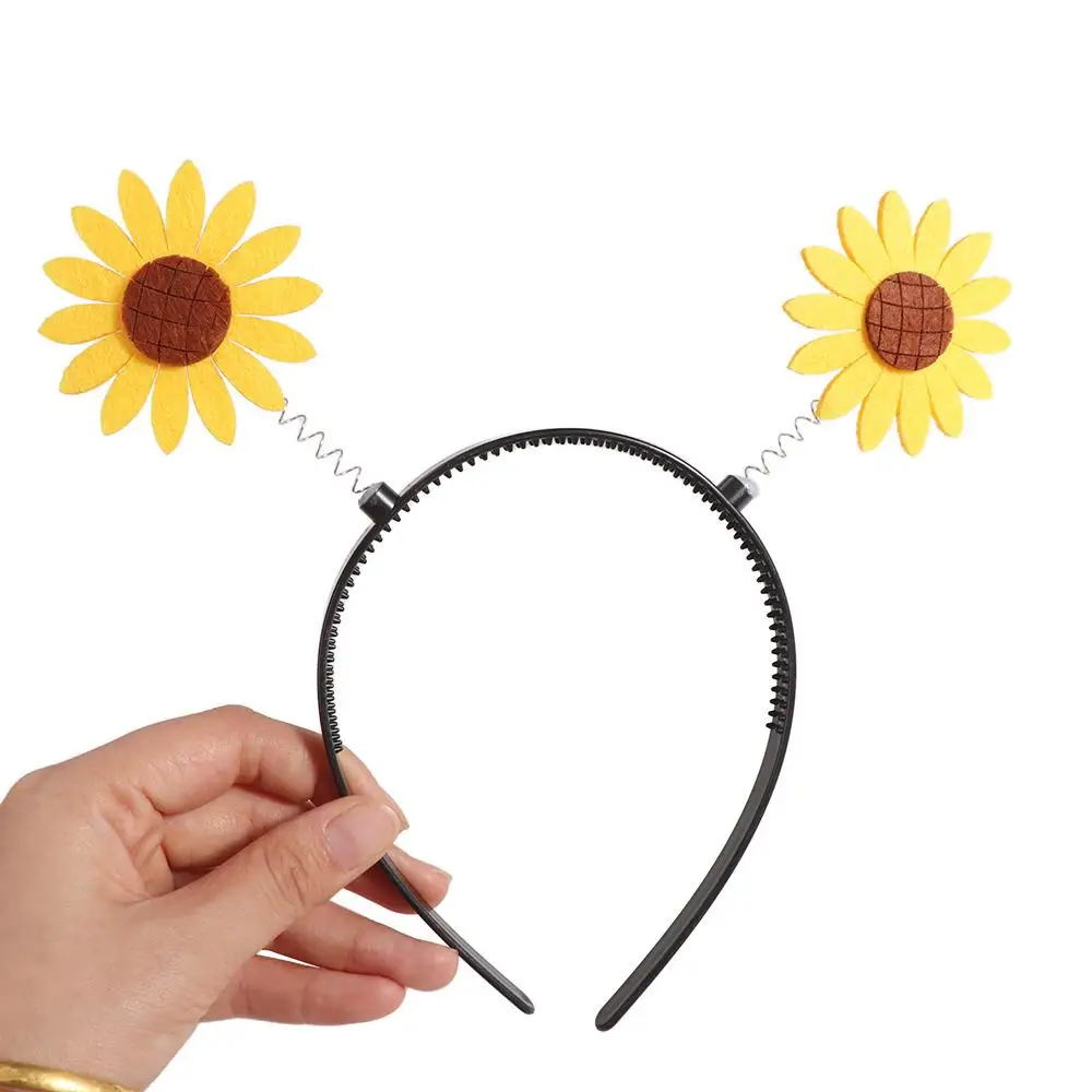 Star Yellow Duck Headband Sunflower Love Heart Cartoon Hair Hoop Hair Accessories Performance Props Children Hair Bands Cosplay