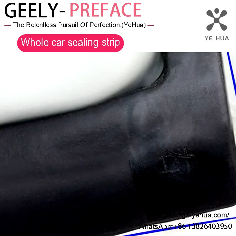 For Geely PREFACE XingRui L 2023 2024 Soundproof Sealing Strip Door Automobiles Parts Accesorios Para Auto Tools