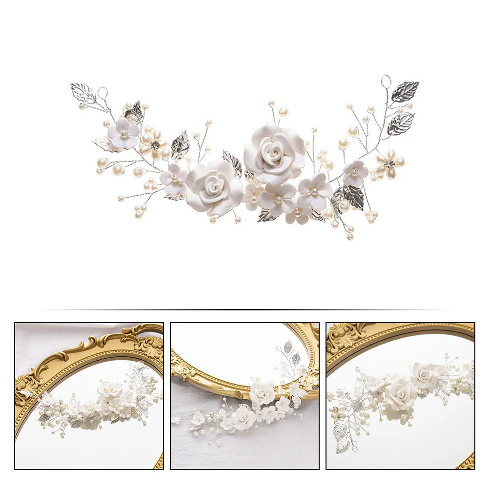

Bride Wedding Headpiece Elegant Hair Band for Ceremony Party Bridal Hair Accessories Decorative Headband for Christmas Birthday
