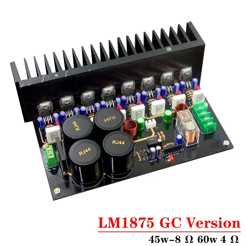 45w * 2 LM1875 Class A เครื่องขยายเสียง Gaincard รุ่น High Power การบิดเบือนต่ําด้วยหม้อน้ํา Diy ชุดเครื่องขยายเสียง