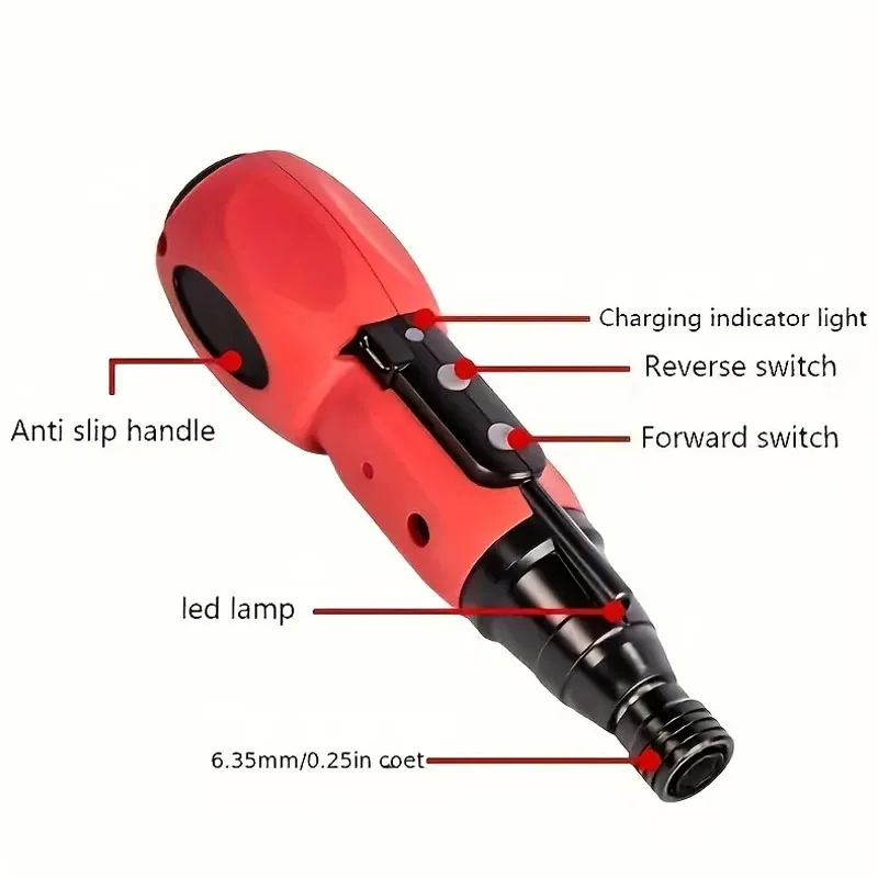 1 PC Mini Electric Screwdriver Multi Functional Portable Electric Screwdriver Powerful Rechargeable Screwdriver