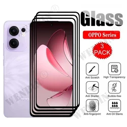 3 Pcs Tempered Glass For OPPO Reno 13 F 13 FS 13 Pro Curved Full Cover Screen Protector