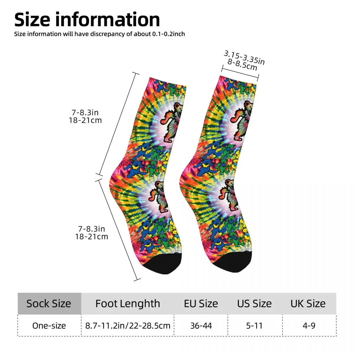 Bear Kawaii Socks Sports Cartoon Pattern Socks