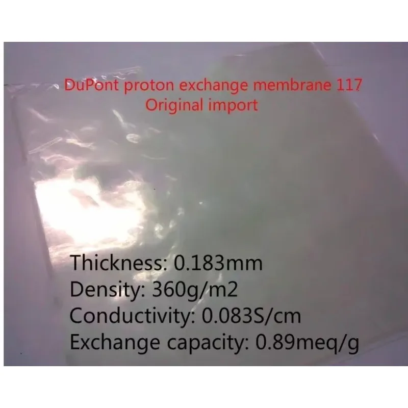 

Proton Exchange Membrane 117 Membrane perfluorinated sulfonic acid ion N117 (10x10 cm, 10x20 cm, 20x20 cm)