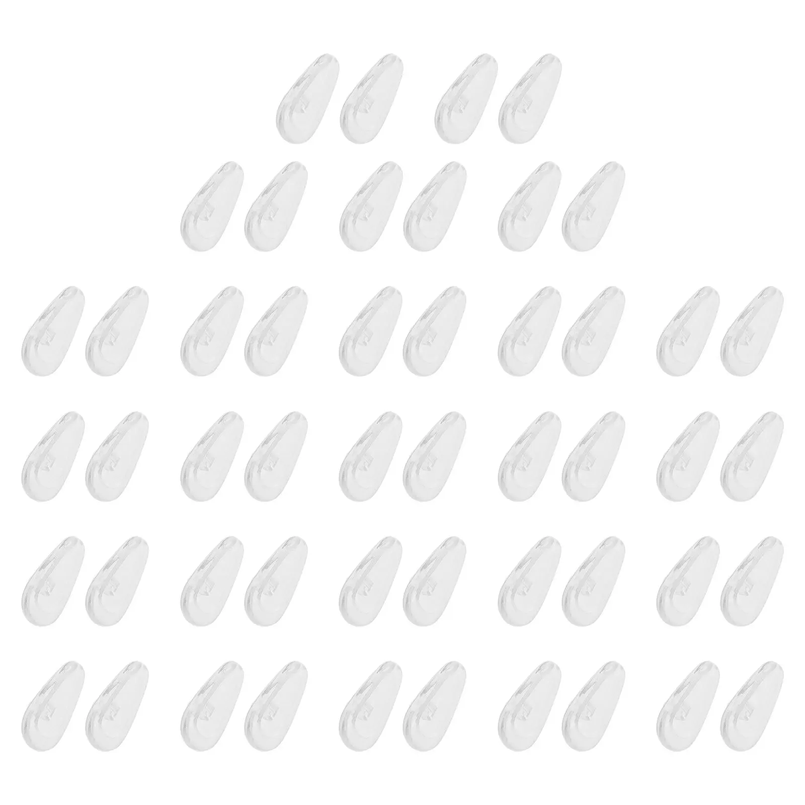 

25Pairs Anti-Slip Nose Pads Silicone Air Chamber Eyeglasses Accessories Skin-Friendly No Suitable for Full-Frame