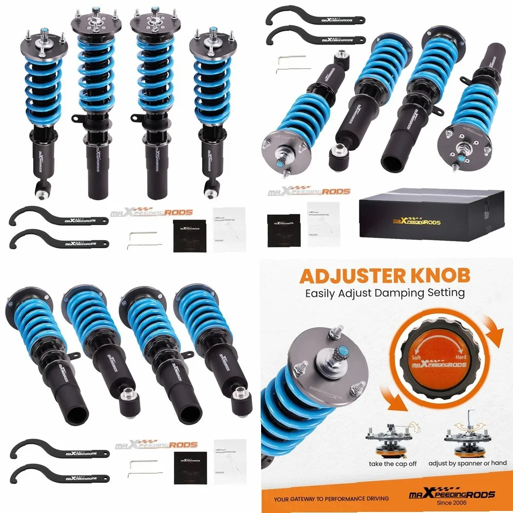 

MaXpeedingrods 24-Step Adjustable Coilovers Suspension Kit for BMW E60 525xi 535i 528i XDrive 2004-2010