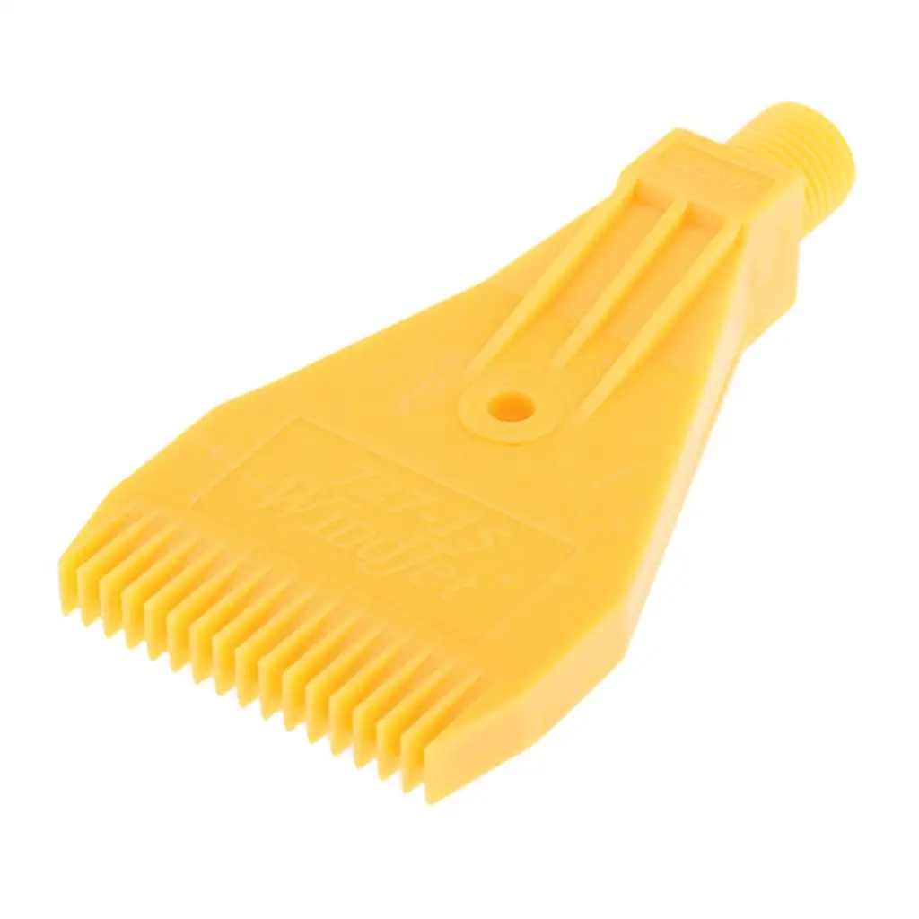 Wind Jet Air Nozzle Yellow ABS High Impact Fan Blower Nozzle for Industrial Cleaning and Drying