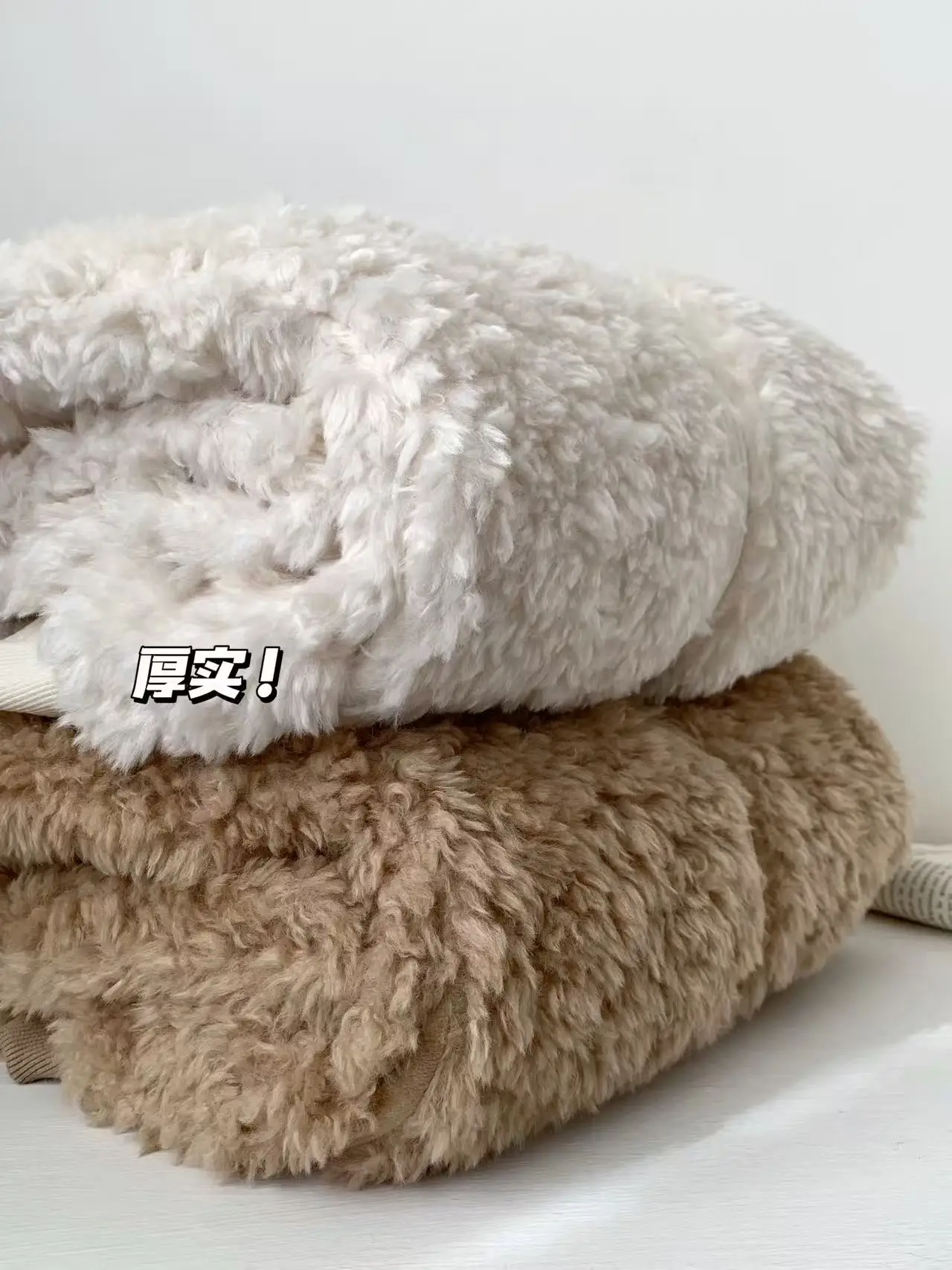 المرأة الخريف الشتاء فو الصوف زمم كم طويل معطف فضفاض سيدة الشارع الشهير فروي زمم سميكة الدافئة أبلى #4