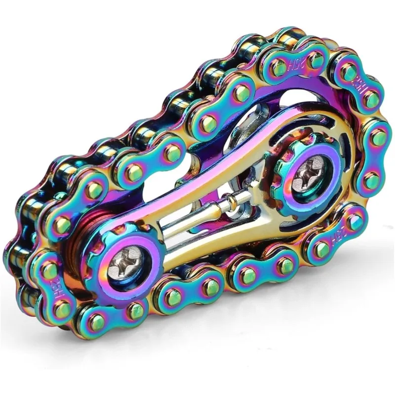 AliExpress SquishMeez Fidget Chain,Sensory Bike Chain EDC Anti Stress Relief Anxiety Metal Fidget Finger Hand Spinner Toys For Kids Adults ADHD Autism