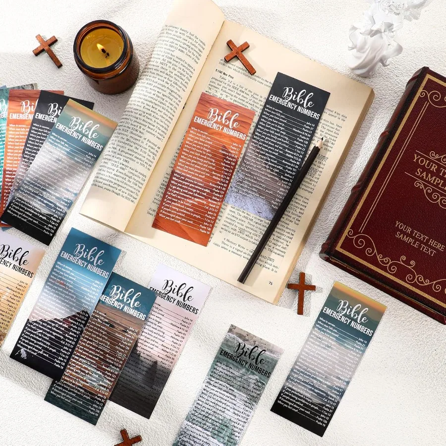 100 قطعة أرقام الطوارئ الإشارات المرجعية الهدايا الإشارات المرجعية المسيحية السائبة الكتاب المقدس الآية بطاقات ملهمة بطاقات الكتاب المقدس السائبة ل Chu #3