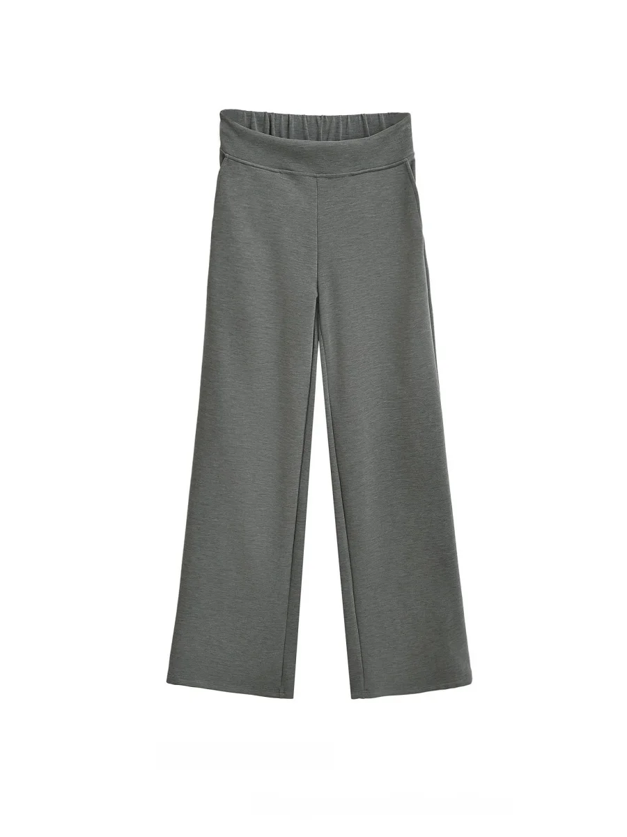 미국 레트로 스타일 구리 암모니아 티드 클라우드 팬츠 스트레이트 레그 캐주얼 스포츠 요가 바지 여성용 하이웨이스트 롱 팬츠