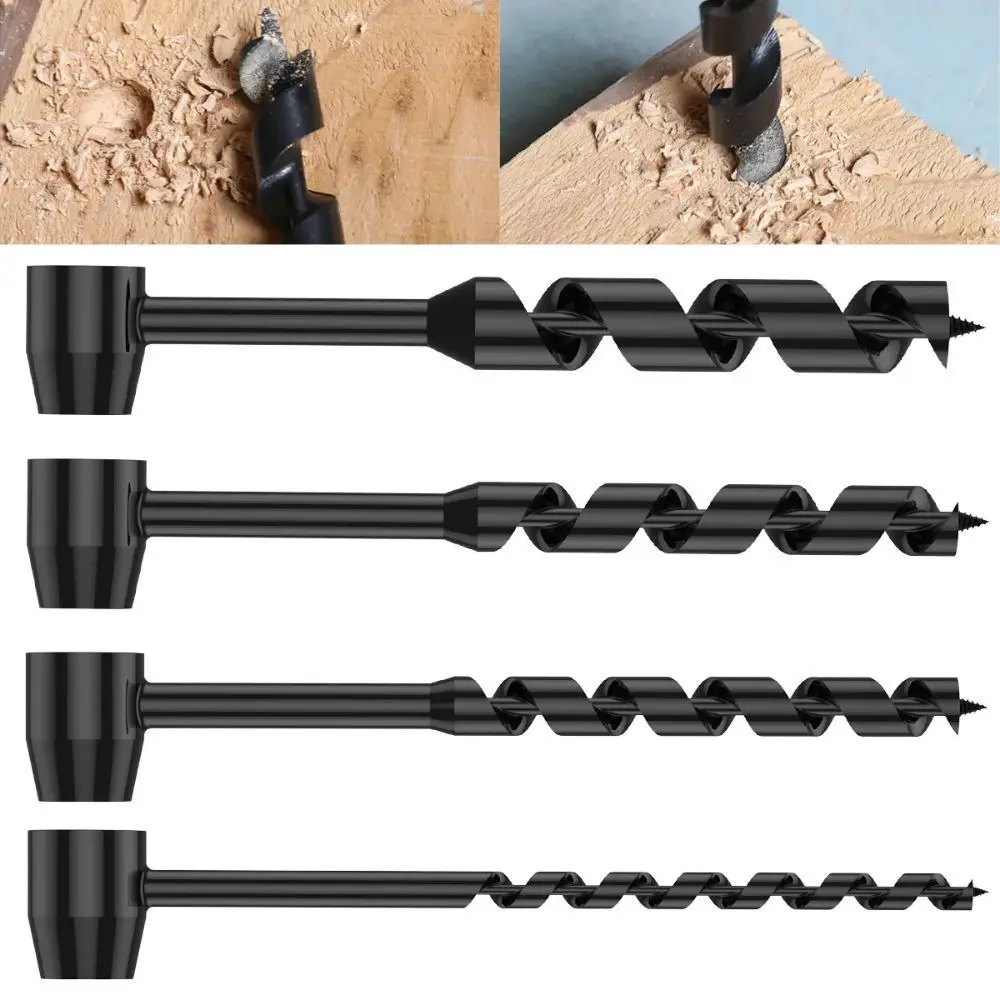 

Set Extra Long Extension Spiral Auger Drill Bits Sturdy Durable Woodworking Drill Bit Carbon Steel Portable Hole Opener