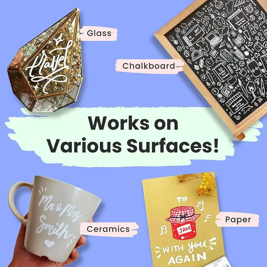 Белые меловые маркеры, белые сухие стираемые жидкие меловые ручки для классной доски, окна, бистро, автомобильные стеклянные доски, знаки, различные пакеты