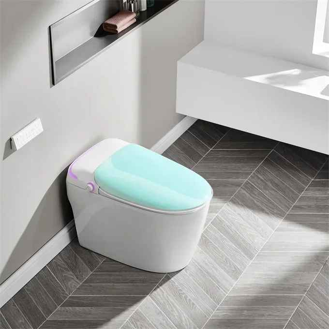 Automatic Easy Cleaning With Heating Function Ceramic Smart Toilet Floor mounted