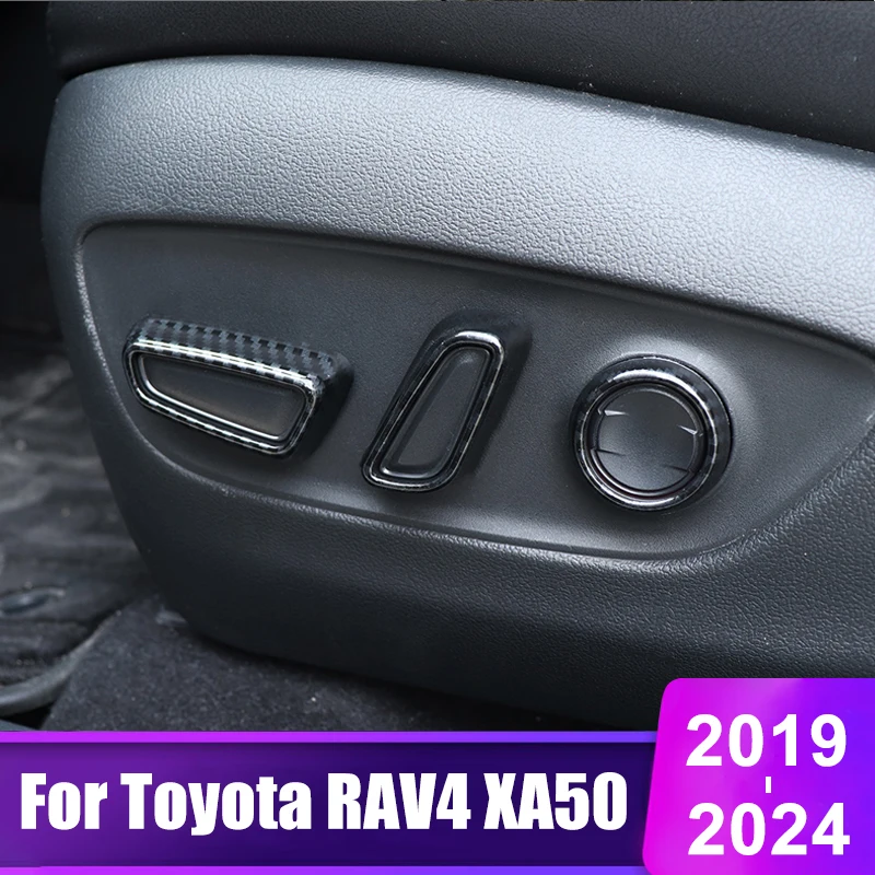 

For Toyota RAV4 2019 2020 2021 2022 2023 2024 RAV 4 XA50 Hybrid Car Seat Adjustment Switch Knob Trim Covers Interior Accessories