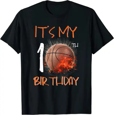 10th 11th Birthday Boys Shirts Basketball 10,11Years Old Kids Gift Tee Tops Basketball-Fans Clothes Autumn and winter innerwear