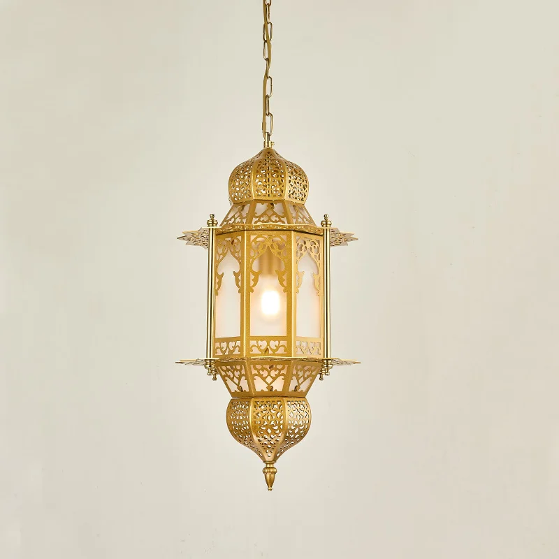 Moroccan Lantern Wedding Party Decoration Iron and Glass Gold Candle Lantern Wholesale Ramadan Lantern Indian Manufacturer