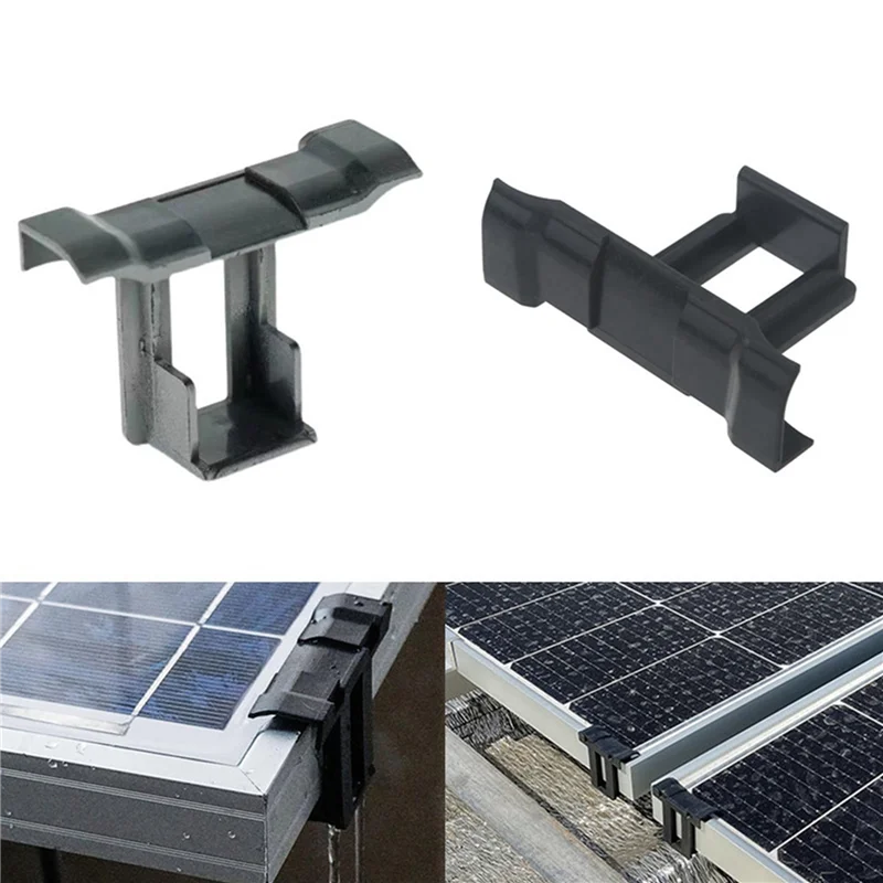 

ABUL-90Pc Solar Panel Frames Water Drained Clip Thickness 35Mm PV Panels Auto Remove Stagnant Water Dust Outdoor Tool