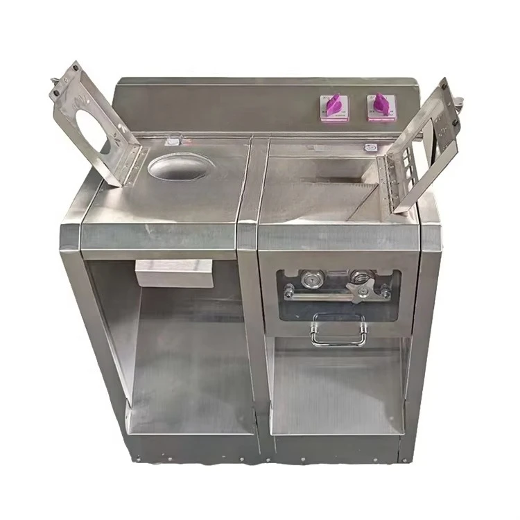 ماكينة تقطيع اللحوم الكهربائية التجارية بوزن 400 كجم/ساعة لتجهيز اللحوم في المطاعم والمزرعة