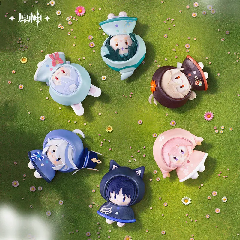 Genshin Impact‌ Furina Sigewinne Wanderer Cute Plush Pendant Keychain Bag Ornament Plushie Anime Fans Birthday Gift - view 2
