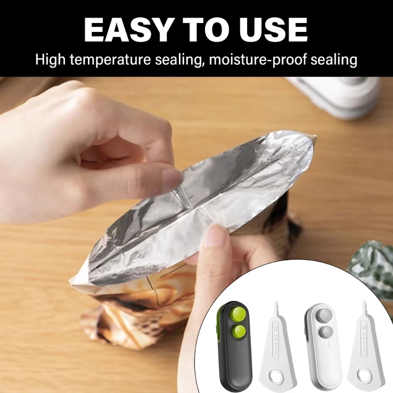 Scelleuse coupeur sacs, Rechargeable par USB, ouvre-bouteille, scelleuse sacs collation, adaptée à conservation