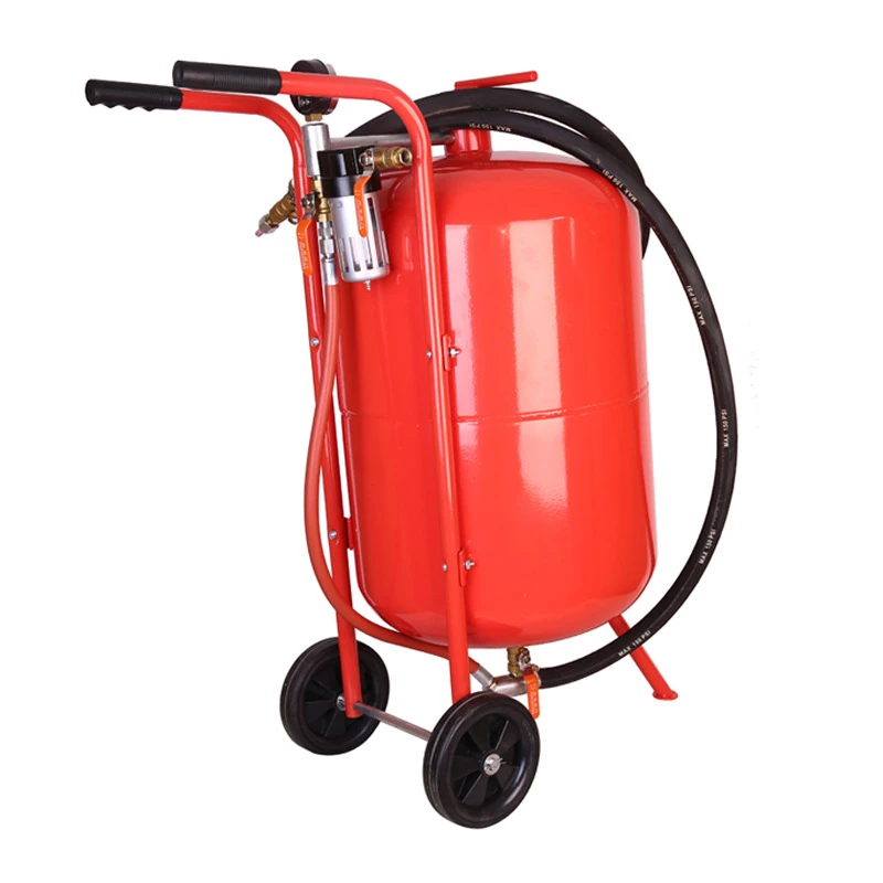 5-gallons small dry rust removal sandblasting machine Glass jewelry sandblasting equipment Manual casting sandblasting machine