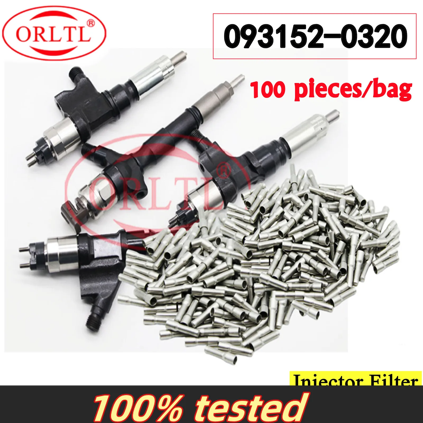 

100PCS 093152-0320 Injector Filter 0931520320 for Common Rail Diesel Fuel Injector 095000-5471 095000-5600 23670-0L050