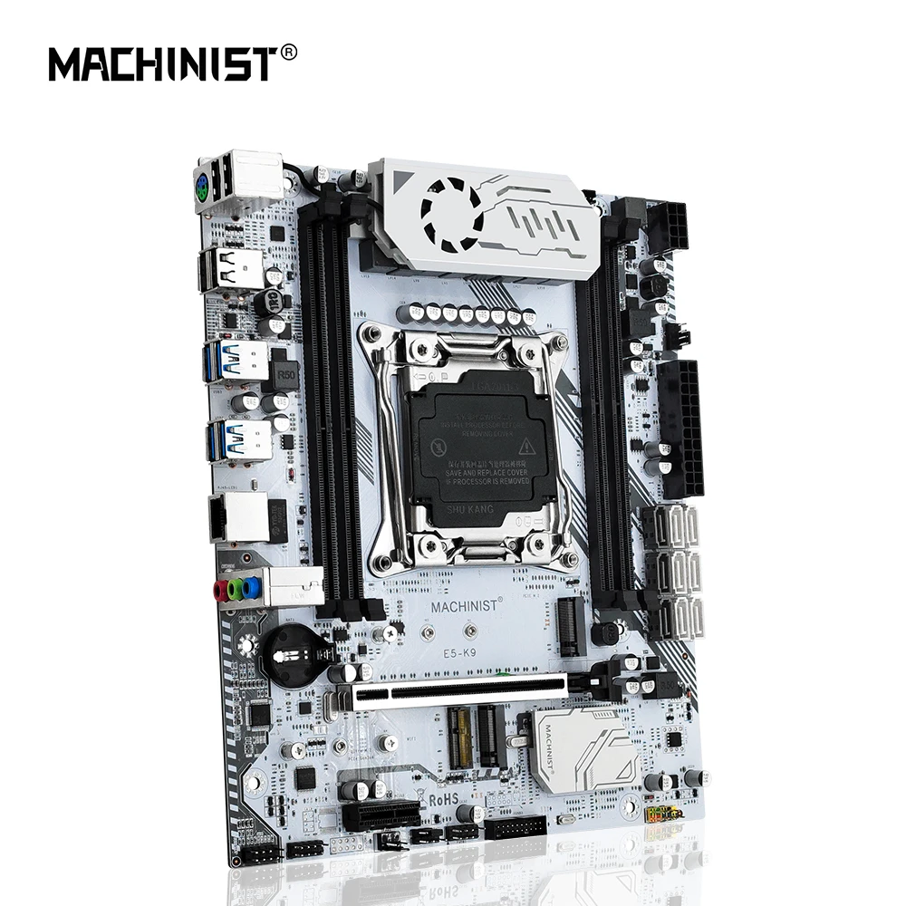 Imagem -06 - Motherboard Grupo Kit Lga 20113 Xeon e5 2670 Processador Cpu v3 2x8g 16gb Ram Ddr4 Memória 2666mhz Nvme M.2 M-atx k9 Machinist-x99