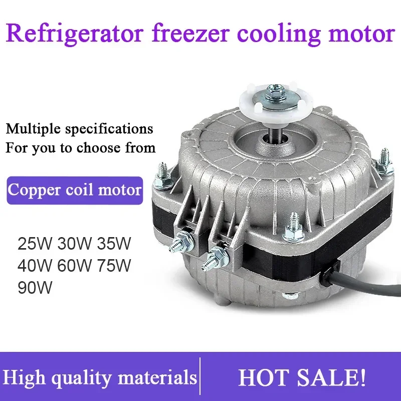 Accessories Parts Electric Freezer Motor Refrigerator Fan Cooling Motor Shaded Pole Asynchronous Condensing Motor Radiator