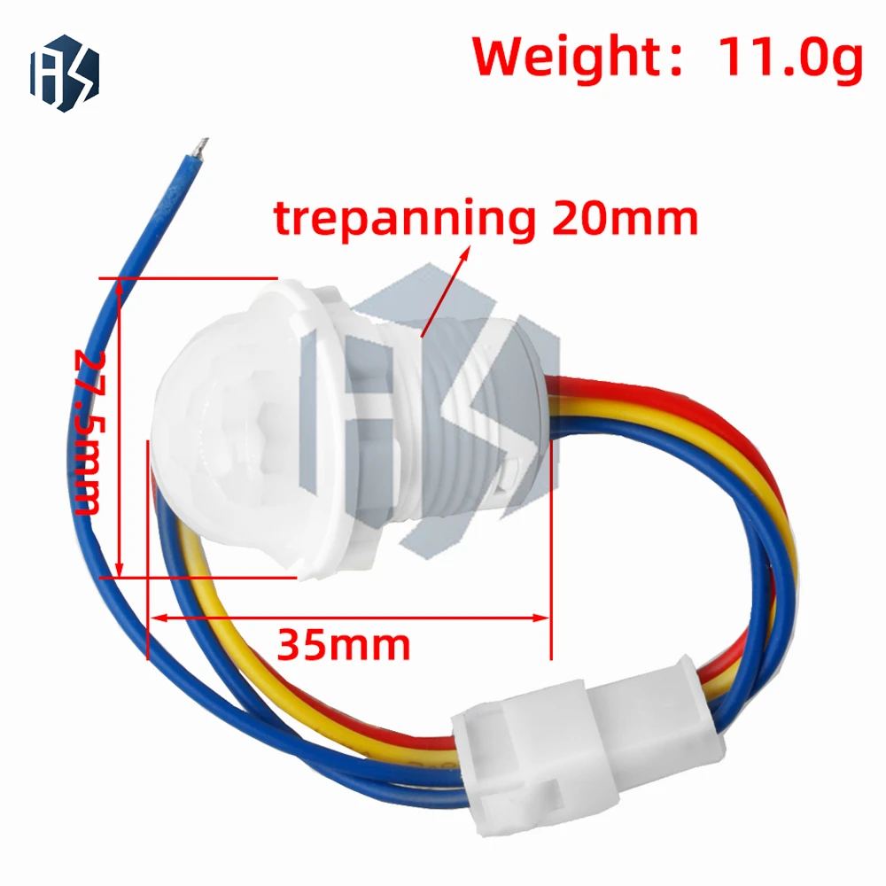 30s Vertraging PIR Bewegingssensorschakelaar: AC85-265V (220V Compatibel) – Infrarood LED-lichtcontroller