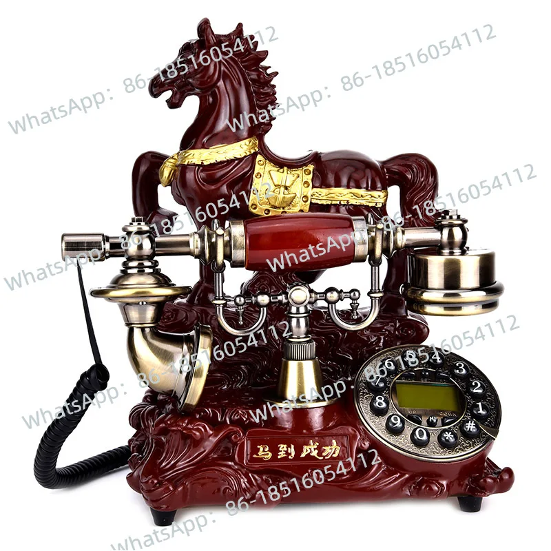 

Mu Yuzhen Antique European Style Instant Success Telephone Retro American Phone Fashion Pastoral Creative Home Landline