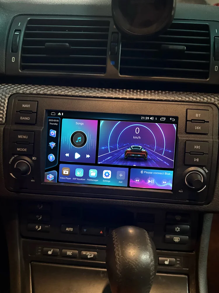 GEARELEC 7 "Autoradio Carplay Voor BMW E46 M3 Rover 75 1998-2006 Auto Multimedia Speler Android 14 Autoradio GPS WIFI Bluetooth FM RDS - afbeelding 2